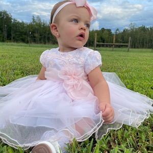 Baby pink dress